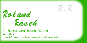 roland rasch business card